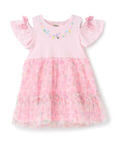 Pupil House / ピューピルハウス ミニ丈・ひざ丈ワンピース | トロピカルチュールドッキングワンピース