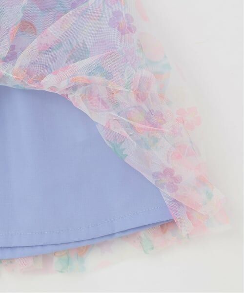 Pupil House / ピューピルハウス ミニ丈・ひざ丈ワンピース | トロピカルチュール ネックレス風ドッキングワンピース | 詳細22
