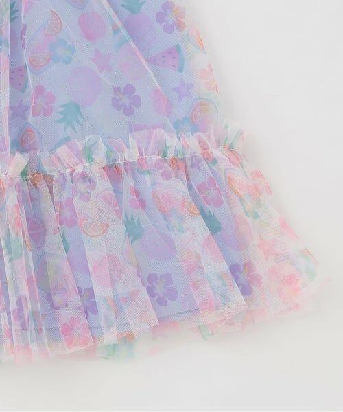 Pupil House / ピューピルハウス ミニ丈・ひざ丈ワンピース | トロピカルチュールドッキングワンピース | 詳細6