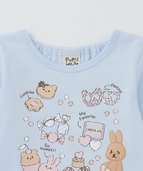 Pupil House / ピューピルハウス Tシャツ | スイーツモチーフスカラップリボン長袖Tシャツ | 詳細11