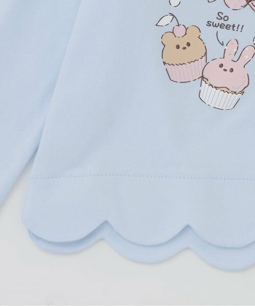 Pupil House / ピューピルハウス Tシャツ | 裾スカラップグラフィック長T | 詳細6