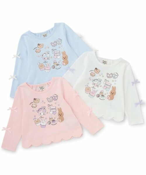 Pupil House / ピューピルハウス Tシャツ | 裾スカラップグラフィック長T | 詳細8