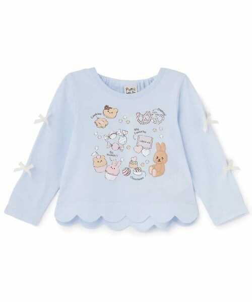 Pupil House / ピューピルハウス Tシャツ | スイーツモチーフスカラップリボン長袖Tシャツ | 詳細9