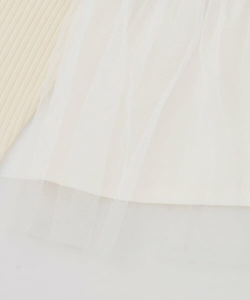 Pupil House / ピューピルハウス Tシャツ | フラワーレースビスチェ風 ドッキングTシャツ | 詳細12