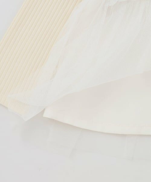 Pupil House / ピューピルハウス Tシャツ | フラワーレースビスチェ風 ドッキングTシャツ | 詳細13