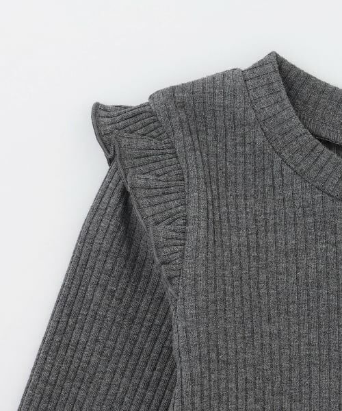 Pupil House / ピューピルハウス Tシャツ | 【デイリーに使える】フリルリボンリブ長袖Tシャツ | 詳細16