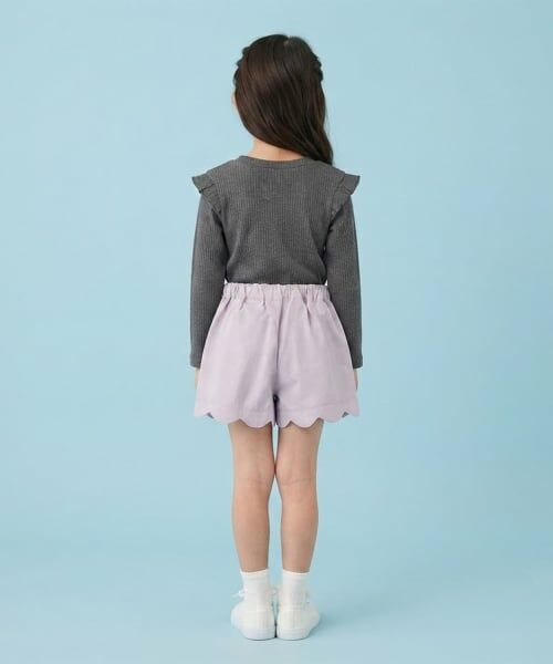 Pupil House / ピューピルハウス Tシャツ | 【デイリーに使える】フリルリボンリブ長袖Tシャツ | 詳細6