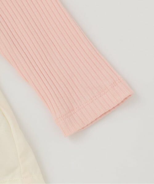 Pupil House / ピューピルハウス Tシャツ | ハート刺しゅうフリルビスチェドッキングT | 詳細3