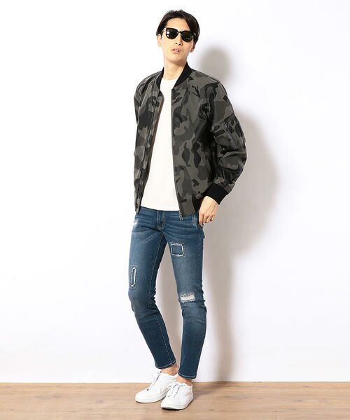 セール ストレッチデニム ダメージスキニーパンツ デニムパンツ Purple Yellow パープルアンドイエロー ファッション通販 タカシマヤファッションスクエア