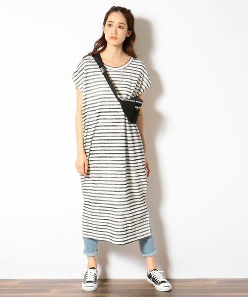 セール ワッフル ２ｗａｙ ワンピース ロング マキシ丈ワンピース Purple Yellow パープルアンドイエロー ファッション通販 タカシマヤファッションスクエア