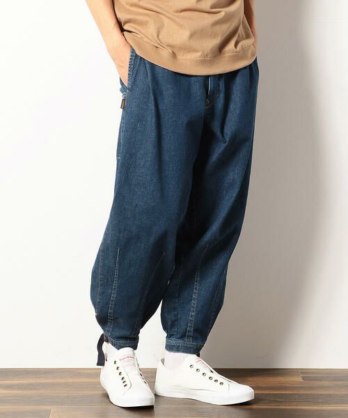 セール 大人気 定番 デニム テーパードパンツ トビパンツ 鳶 デニムパンツ Purple Yellow パープルアンドイエロー ファッション通販 タカシマヤファッションスクエア