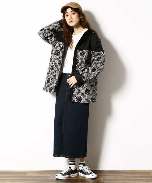 セール バンダナ柄 ペイズリー マウンテンパーカ パーカー Purple Yellow パープルアンドイエロー ファッション通販 タカシマヤ ファッションスクエア