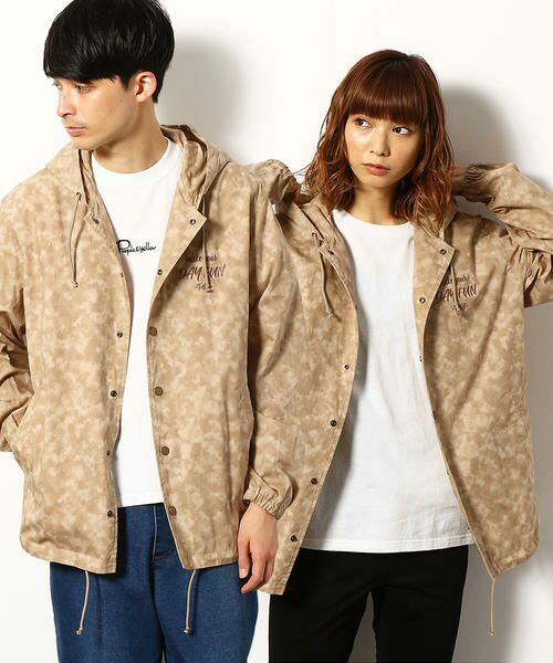 セール フード コーチジャケット グラデーション ブルゾン Purple Yellow パープルアンドイエロー ファッション通販 タカシマヤファッションスクエア