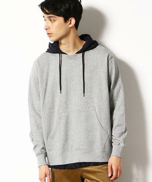 セール 異素材 切替プルオーバー パーカ パーカー Purple Yellow パープルアンドイエロー ファッション通販 タカシマヤファッションスクエア