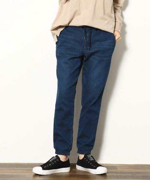 セール ストレッチデニム ジョガーパンツ デニムパンツ Purple Yellow パープルアンドイエロー ファッション通販 タカシマヤファッションスクエア