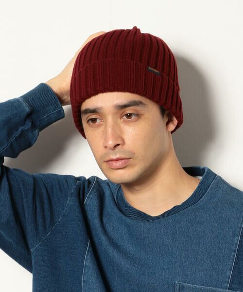 リブニット キャップ ニットキャップ Purple Yellow パープルアンドイエロー ファッション通販 タカシマヤファッションスクエア