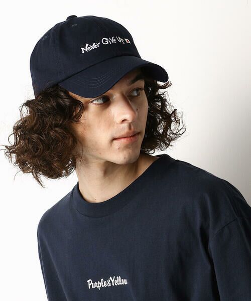 ｎｅｖｅｒ ｇｉｖｅ ｕｐ ローキャップ キャップ Purple Yellow パープルアンドイエロー ファッション通販 タカシマヤファッション スクエア