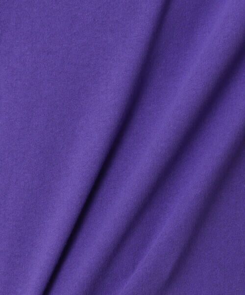 Purple&Yellow / パープルアンドイエロー Tシャツ | ★ＴＶドラマ着用商品★  メッセージエンボスワイド半袖Ｔシャツ | 詳細5