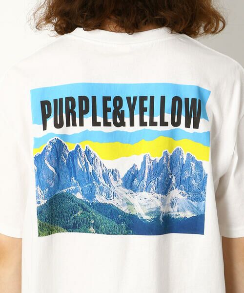 Purple&Yellow / パープルアンドイエロー Tシャツ | フォトプリントワイド半袖Ｔシャツ | 詳細16