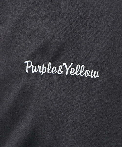 Purple&Yellow / パープルアンドイエロー ブルゾン | サテン スタジアムジャンパー | 詳細17