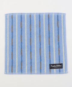 Purple&Yellow / パープルアンドイエロー ハンカチ | ストライプ柄パイルタオルハンカチ