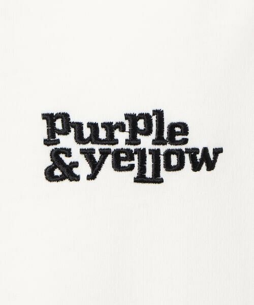 Purple&Yellow / パープルアンドイエロー Tシャツ | ハーフジップ ５分袖プルオーバー | 詳細11
