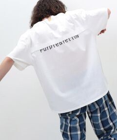 布帛切替 バックロゴプリント Ｔシャツ