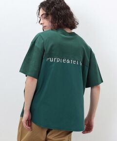 布帛切替 バックロゴプリント Ｔシャツ