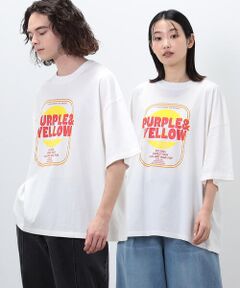 マルチカラープリント  ビッグ半袖Tシャツ