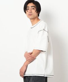 配色ステッチ ワイド半袖Ｔシャツ