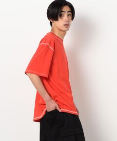 配色ステッチ ワイド半袖Ｔシャツ