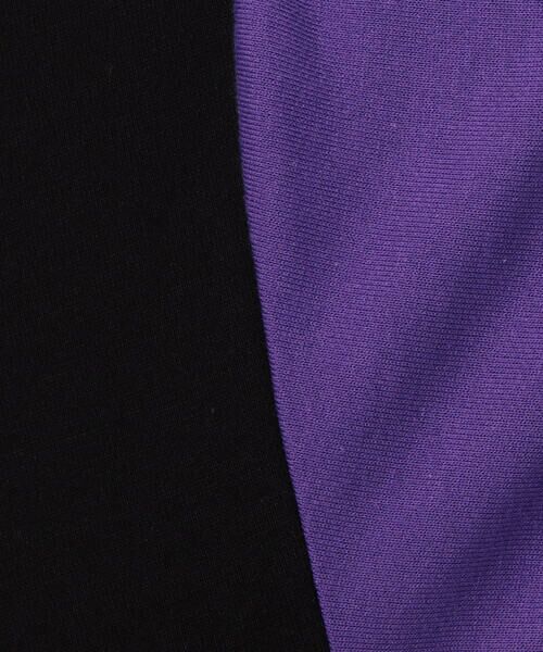 Purple&Yellow / パープルアンドイエロー パーカー | ＴＣ裏毛 ハーフジップ ５分袖パーカ | 詳細21