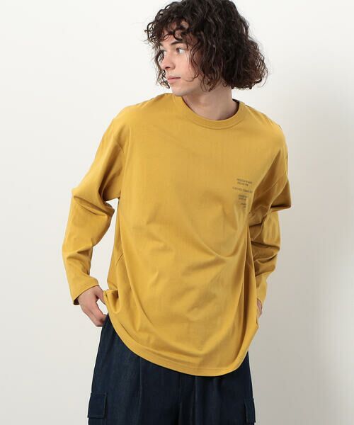 Purple&Yellow / パープルアンドイエロー Tシャツ | メッセージプリントロング長袖Ｔシャツ | 詳細17