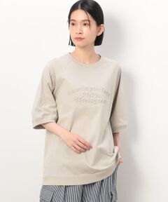 メッセージエンボス 半袖ラグランＴシャツ