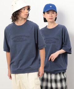 メッセージエンボス 半袖ラグランＴシャツ