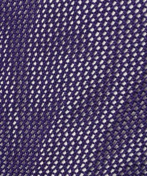 Purple&Yellow / パープルアンドイエロー ニット・セーター | メッシュニットプルオーバー | 詳細24