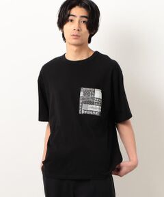 総柄胸ポケット半袖Ｔシャツ