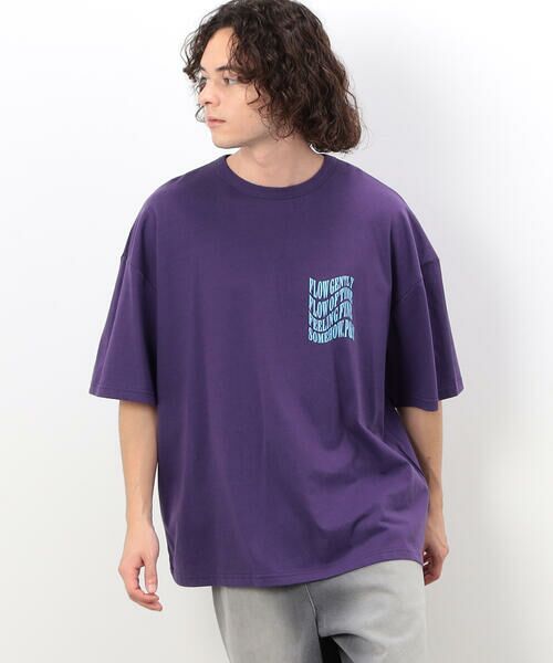 Purple&Yellow / パープルアンドイエロー Tシャツ | メッセージプリント半袖Ｔシャツ | 詳細29