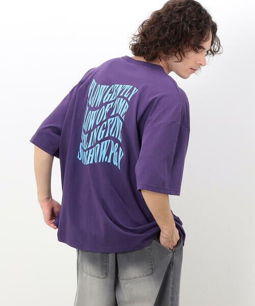 Purple&Yellow / パープルアンドイエロー Tシャツ | メッセージプリント半袖Ｔシャツ | 詳細30