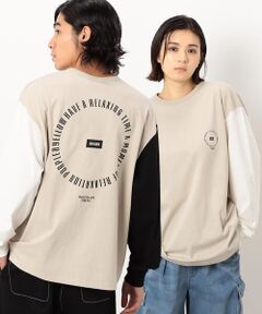 サークルプリント長袖Ｔシャツ