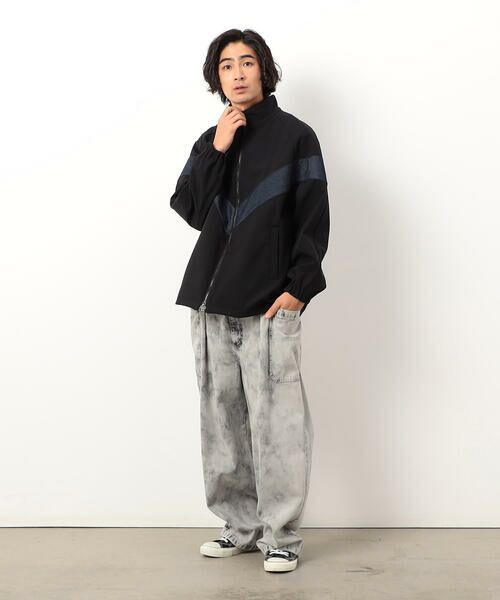 Purple&Yellow / パープルアンドイエロー ブルゾン | フリースボンディングラインブルゾン | 詳細7