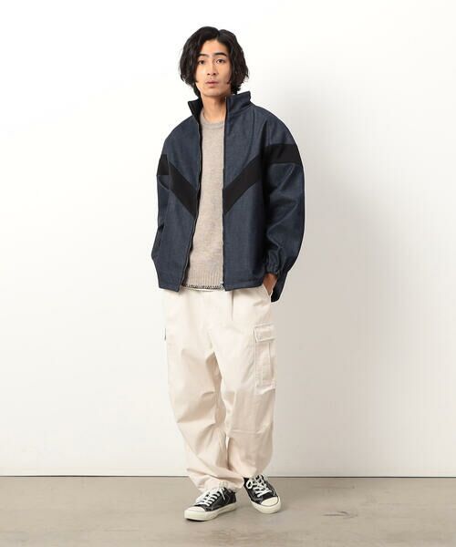 Purple&Yellow / パープルアンドイエロー ブルゾン | フリースボンディングラインブルゾン | 詳細13