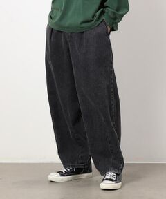 Purple&Yellow / パープルアンドイエロー デニムパンツ | 硫化染めデニム／インディゴデニムワイドテーパードパンツ