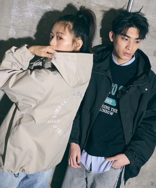 Purple&Yellow / パープルアンドイエロー その他アウター | バックサークル刺繍マウンテンパーカ | 詳細19