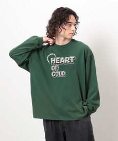 フロスト加工プリント長袖Ｔシャツ