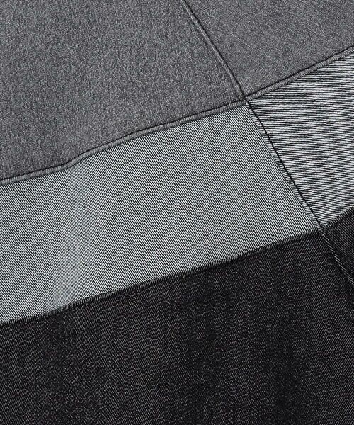 Purple&Yellow / パープルアンドイエロー ブルゾン | ストレッチデニム配色切替ブルゾン | 詳細11