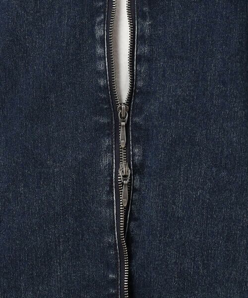 Purple&Yellow / パープルアンドイエロー ブルゾン | ストレッチデニム配色切替ブルゾン | 詳細28