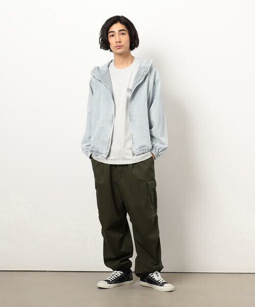 Purple&Yellow / パープルアンドイエロー ブルゾン | ホワイトブリーチヒッコリーブルゾン | 詳細1