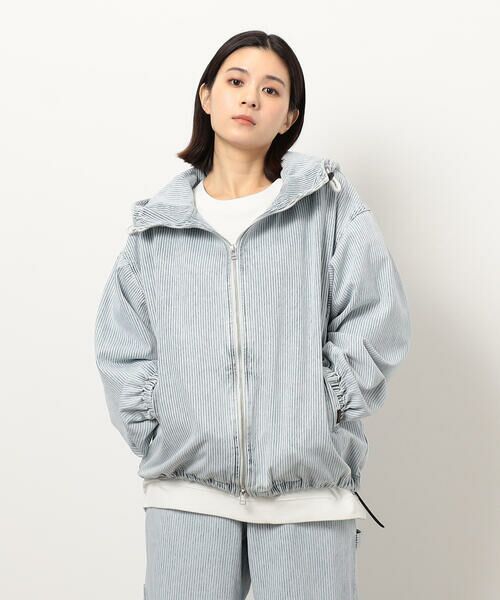 Purple&Yellow / パープルアンドイエロー ブルゾン | ホワイトブリーチヒッコリーブルゾン | 詳細12