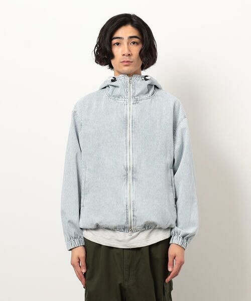 Purple&Yellow / パープルアンドイエロー ブルゾン | ホワイトブリーチヒッコリーブルゾン | 詳細13